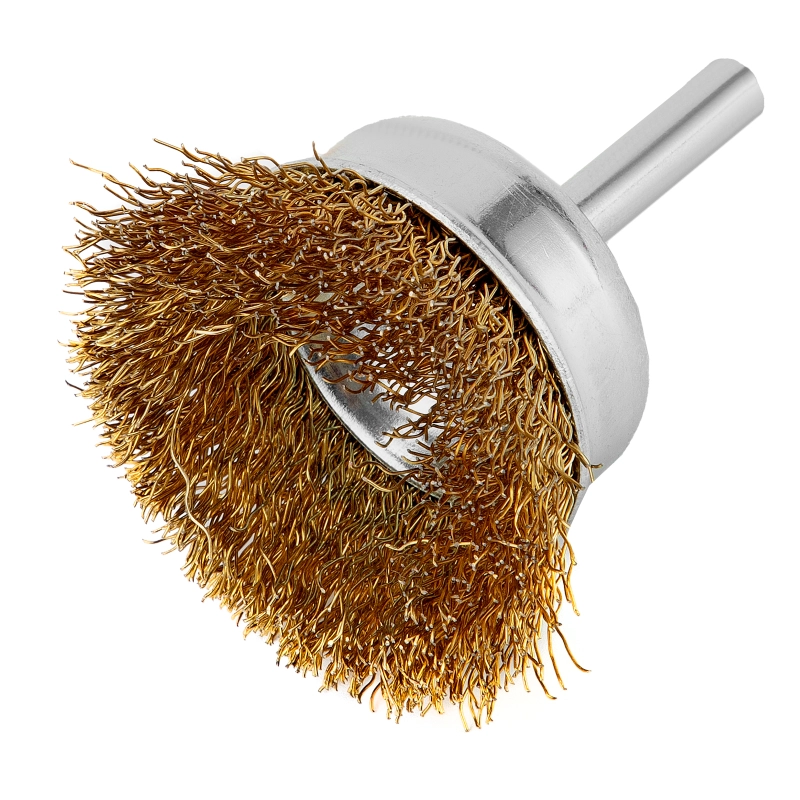 Набор щеток для дрели, 3 шт, 1 плоская, 50 мм, 2 "чашки", 25-50 мм, со шпильками Matrix (74486)