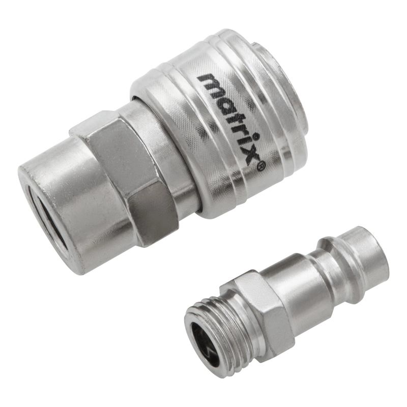 Набор переходников, быстросъемное соединение, резьбовое соед, 2 шт, внутр. D 1/4 Matrix (57016)
