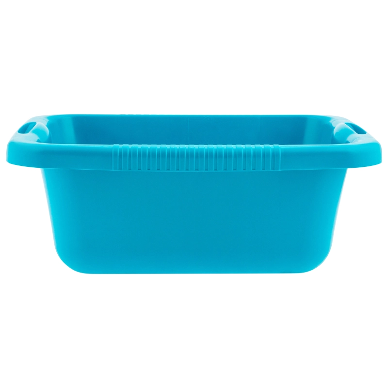 Таз пластмассовый прямоугольный 25 л, бирюзовый, Home Palisad (929935)