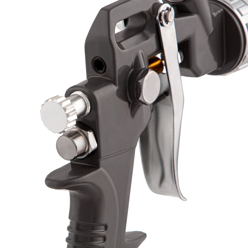 Набор пневмоинструмента, 5 предметов, быстросъемное соединение, краскораспылитель с верхним бачком Matrix (57304)