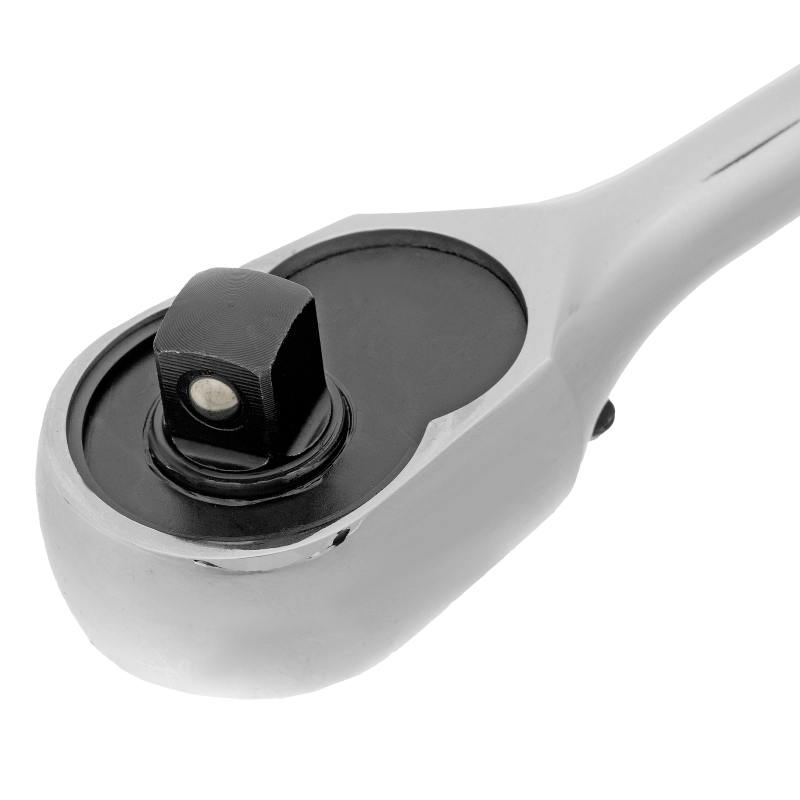 Ключ-трещотка 3/8", CrV, 120 зубьев, цельнометаллический, хром Gross (14051)