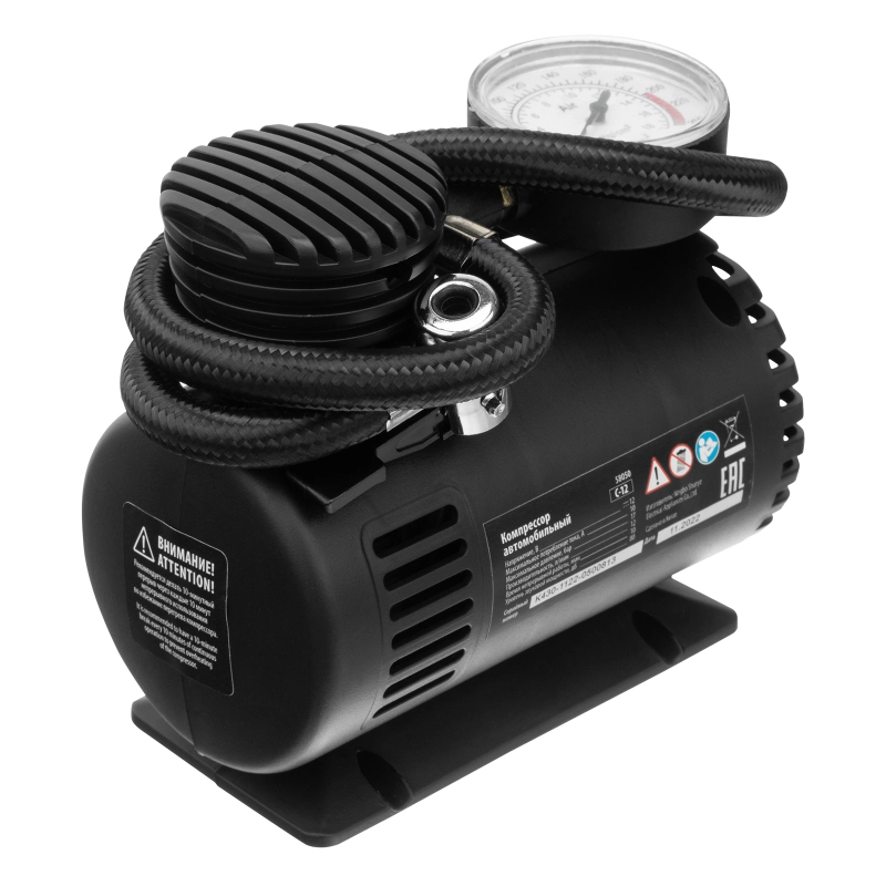 Компрессор автомобильный С-12, 12 В, 17 атм, 12 л/мин Sparta (58050)