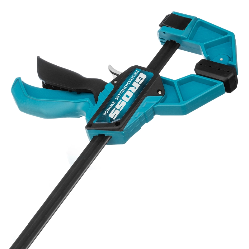 Струбцина реечная, быстрозажимная, пистолетного типа, пошаговый механизм, пластиковый корпус, 600мм Gross (20706)