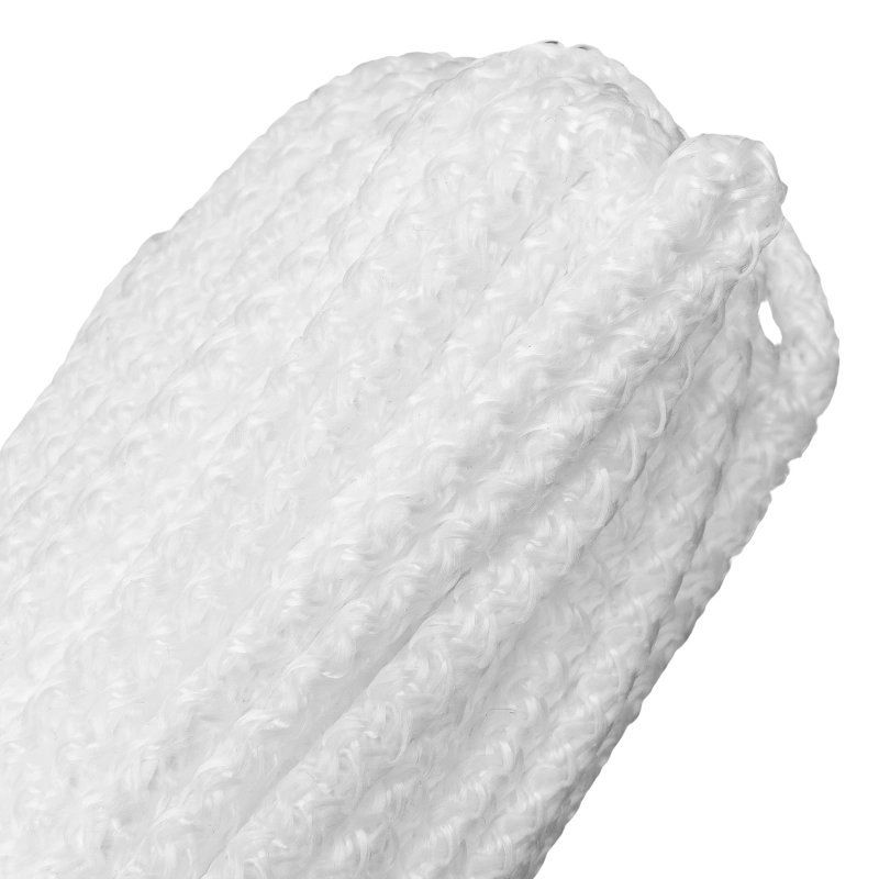 Шнур вязаный полипропиленовый с серд. белый, 6 мм, L 20 м, Сибртех (93959)