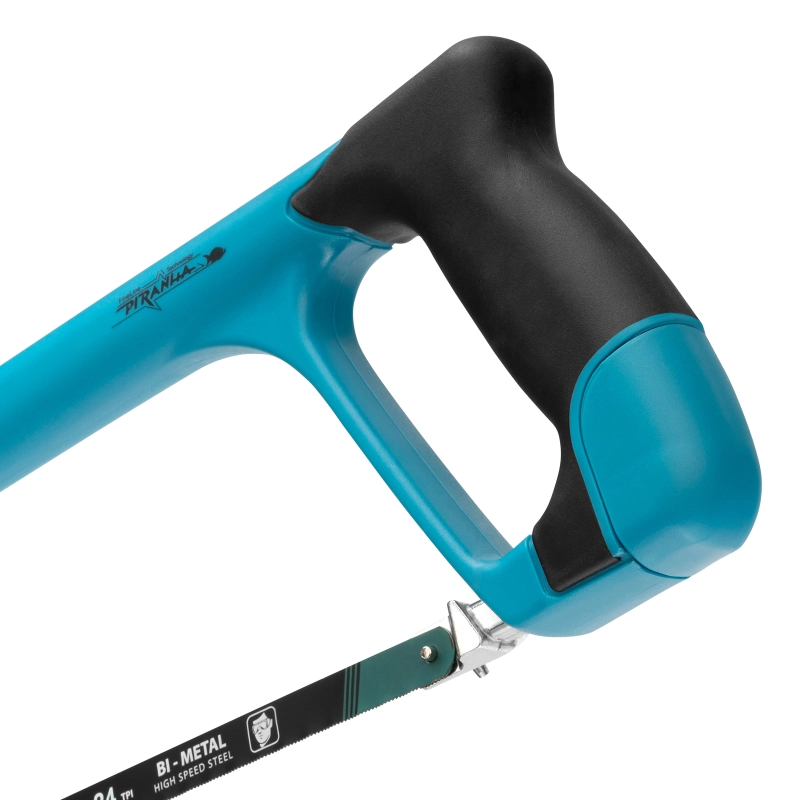 Ножовка по металлу "Piranha", 300 мм, трехкомпонентная металлопластиковая рамка Gross (77602)