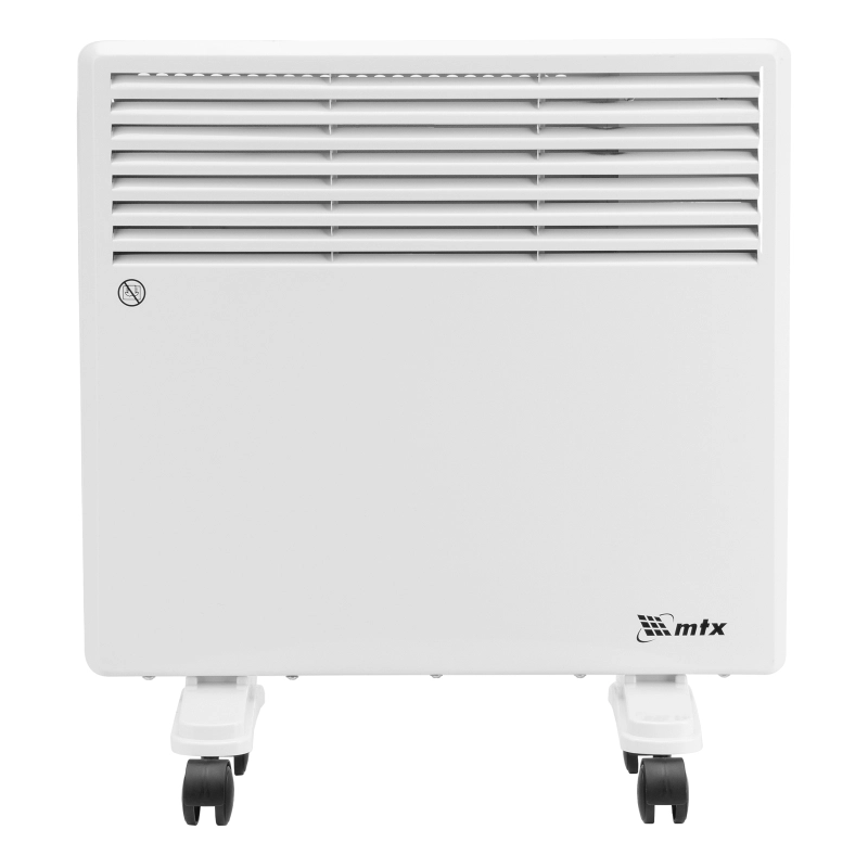 Конвектор электрический CH-1000, 1000 Вт, X-образный нагреватель, термостат, колеса  MTX (98105)
