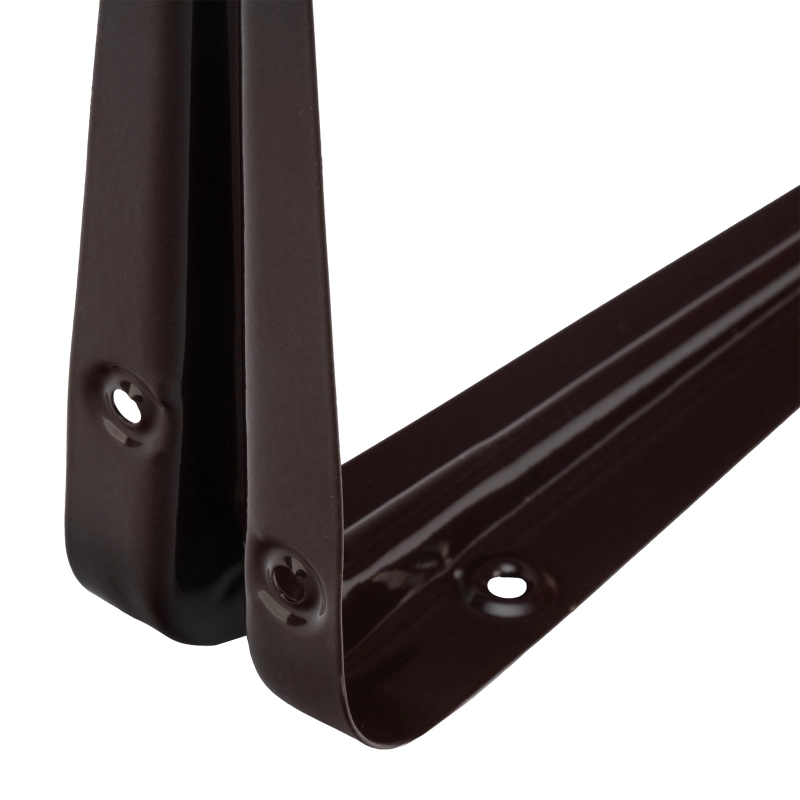 Кронштейн угловой с ребром, 150 х 200 мм, коричневый Сибртех (94024)