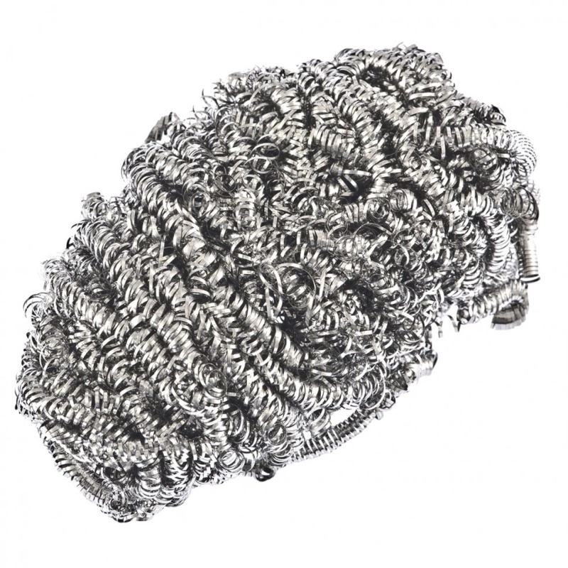 Мочалка для посуды, 2 шт, нержавеющая сталь, Elfe (92371)