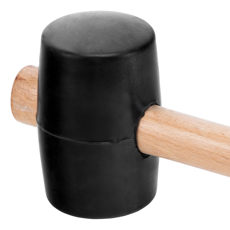 Киянка резиновая, 680 г, черная резина, деревянная рукоятка Sparta (111555)