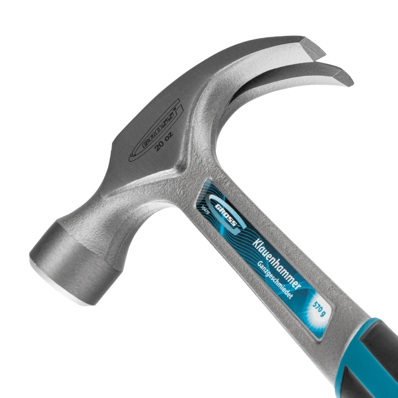Молоток-гвоздодер, 570 г, цельнокованый, трехкомпонентная рукоятка Gross (10470)
