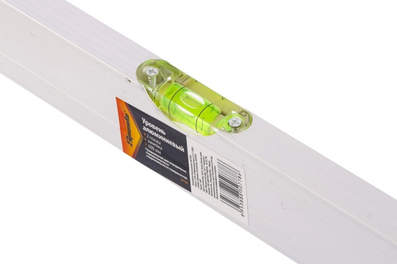 Уровень алюминиевый, 600 мм, 2 глазка, линейка Sparta (35106)