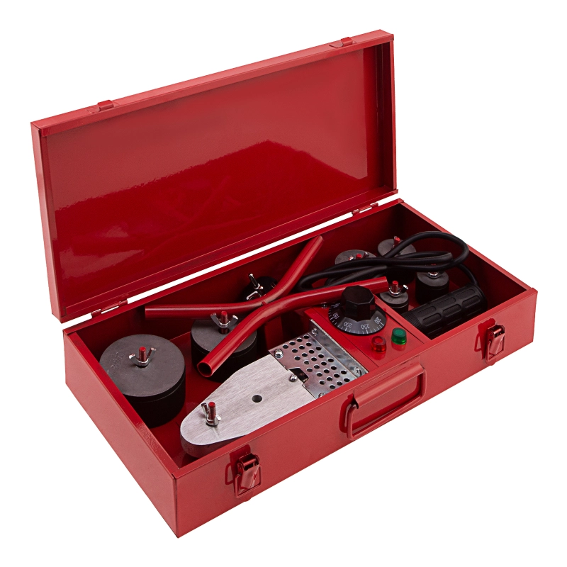 Аппарат для сварки пластиковых труб К W 800, 800 Вт, 300 °C, 20-25-32-40-50-63 мм, металлический кейс Kronwerk (94214)