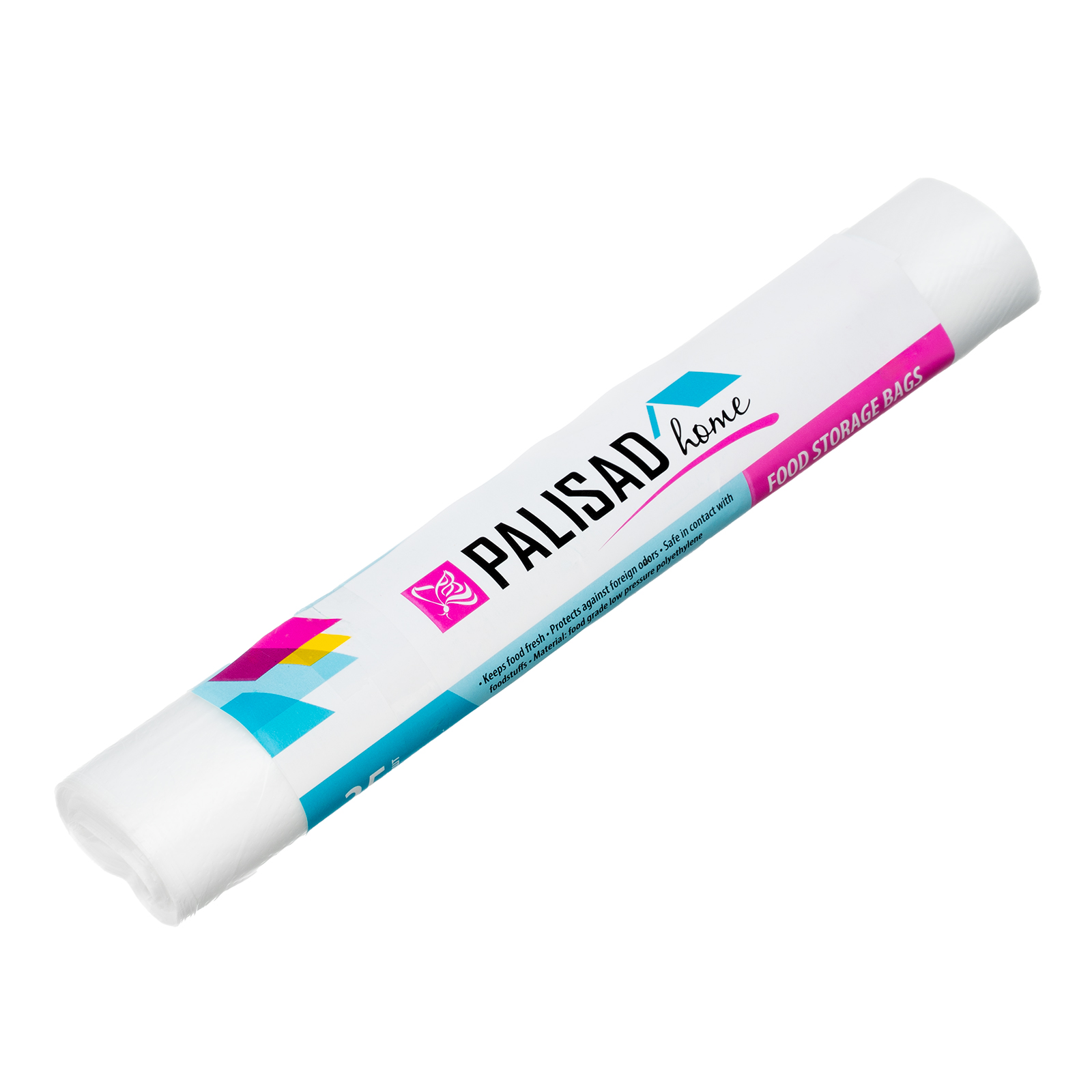 Пакеты для хранения продуктов особо прочные, 400x260 мм, 35 шт, цвет кристалл, Home Palisad (95004)