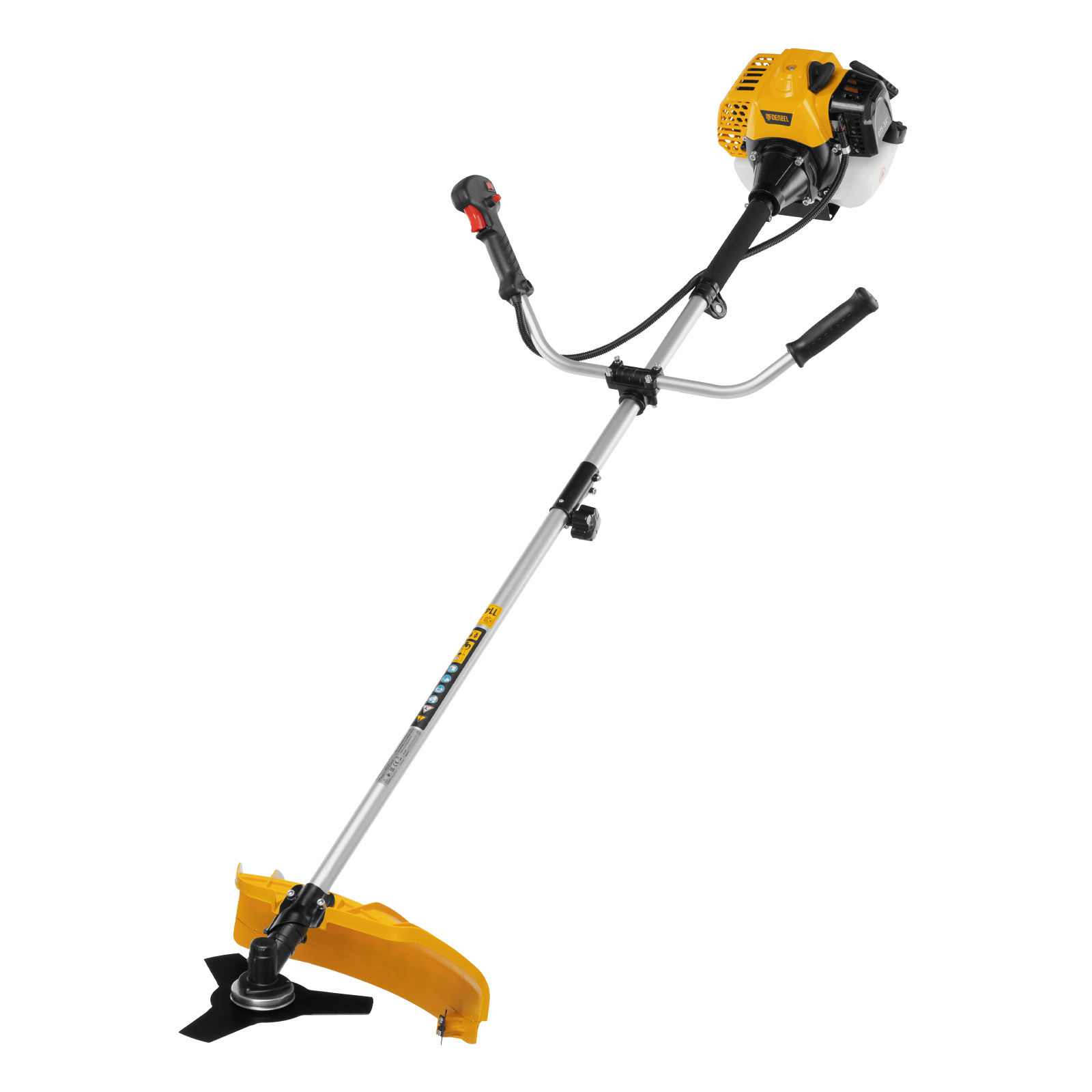 Триммер бензиновый DTS-33S, 33 см3, разъемная штанга, состоит из 2 частей Denzel (962125)