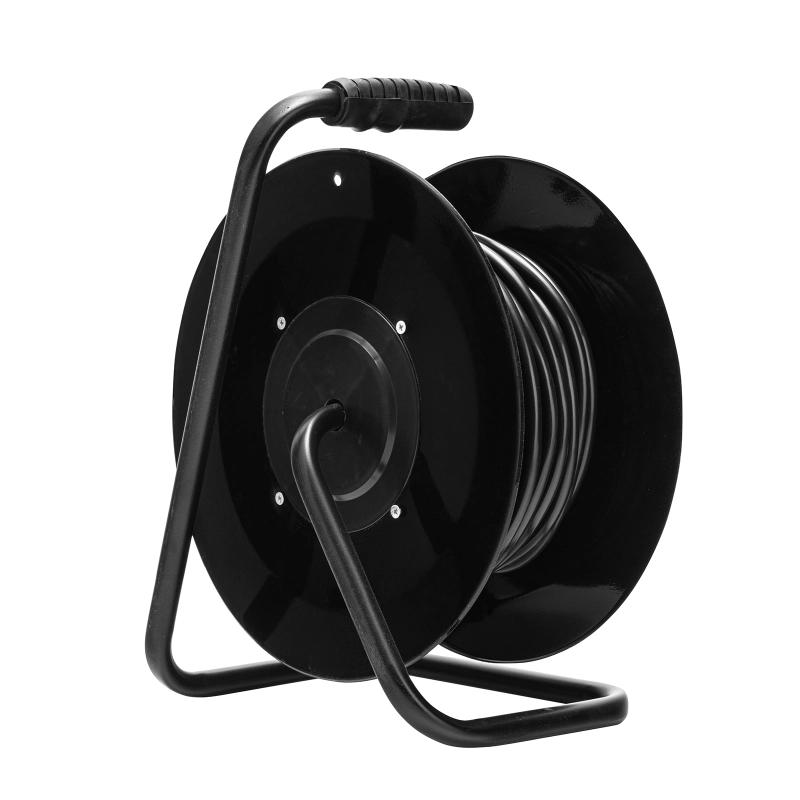 Удлинитель силовой 20 м, 16А, тип УХз16, КГ 3 x 2.5 мм, на стальной катушке, 4 розетки Сибртех (95878)