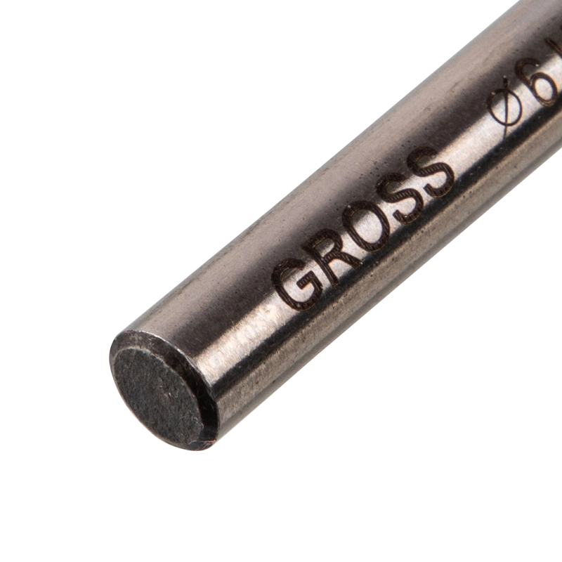 Сверло спиральное по металлу, 6 мм, HSS, 338 W Gross (71614)