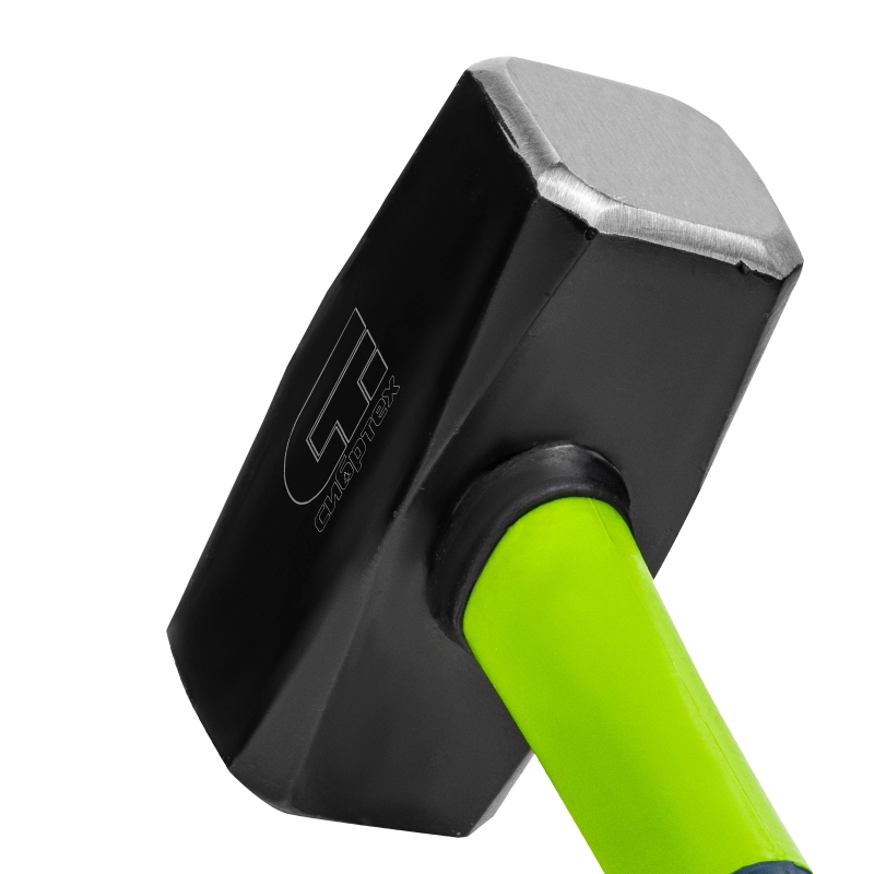 Кувалда, 2000 г, фибергласовая обрезиненная рукоятка Сибртех (10918)