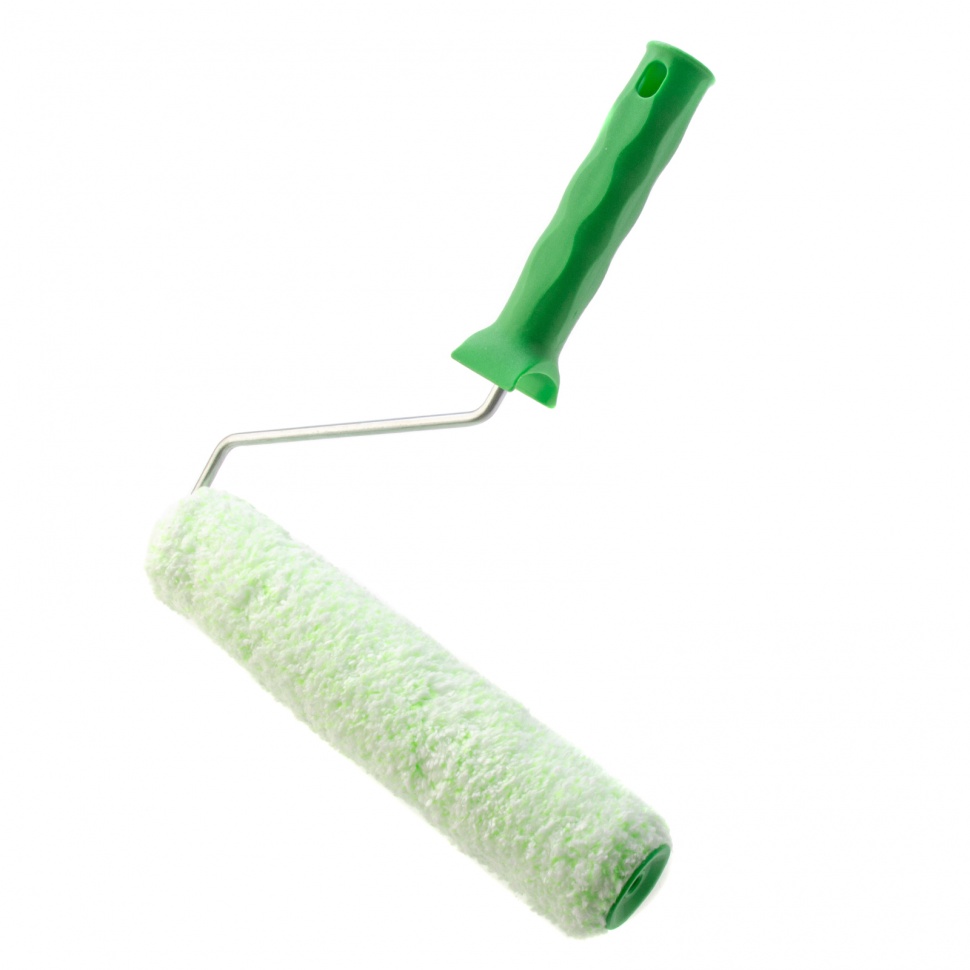 Валик "Работы с древесиной", 250 мм, ворс 12 мм, D - 36 мм, D ручки - 6 мм, микроволокно Сибртех (80252)