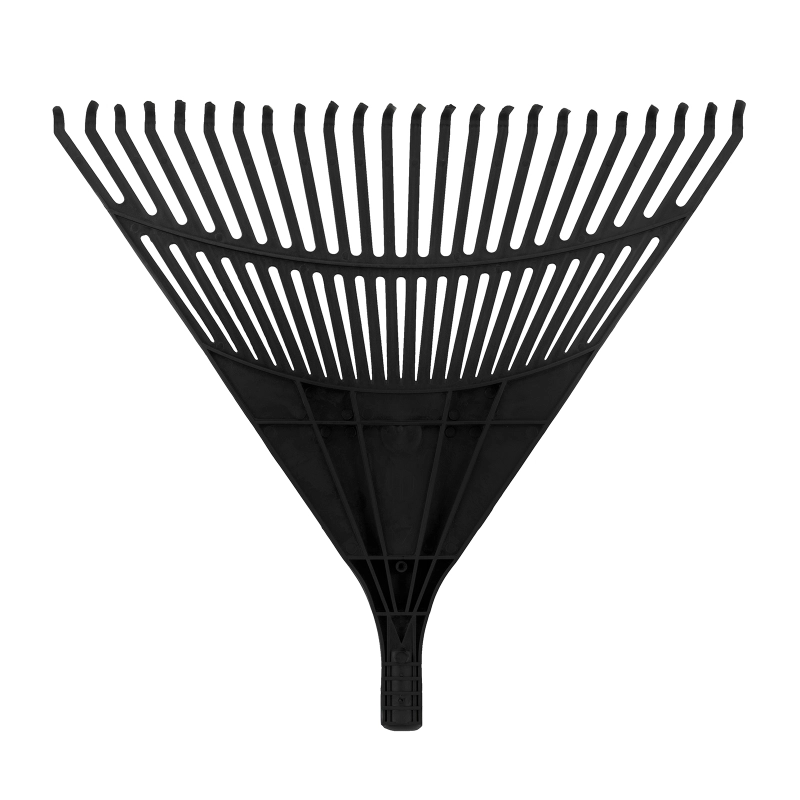 Грабли веерные пластиковые, 600 мм, 24 плоских зуба, без черенка, Сибртех (61708)