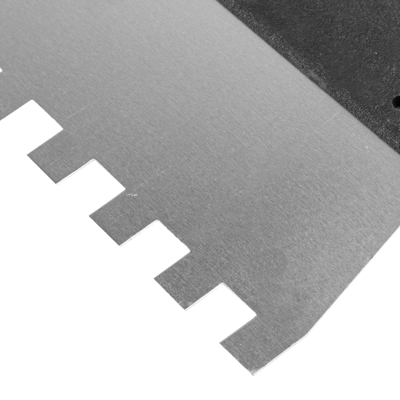 Шпатель из нержавеющей стали, 300 мм, зуб 10 х 10 мм, пластмассовая ручка Sparta (85130)