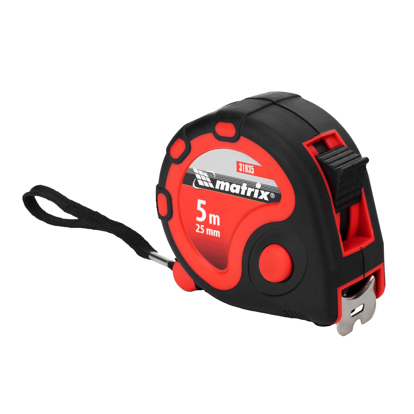 Рулетка Status 3 fixations,5 м х 25 мм,двухкомпонентный корпус,3 фиксации ленты Matrix (31035)