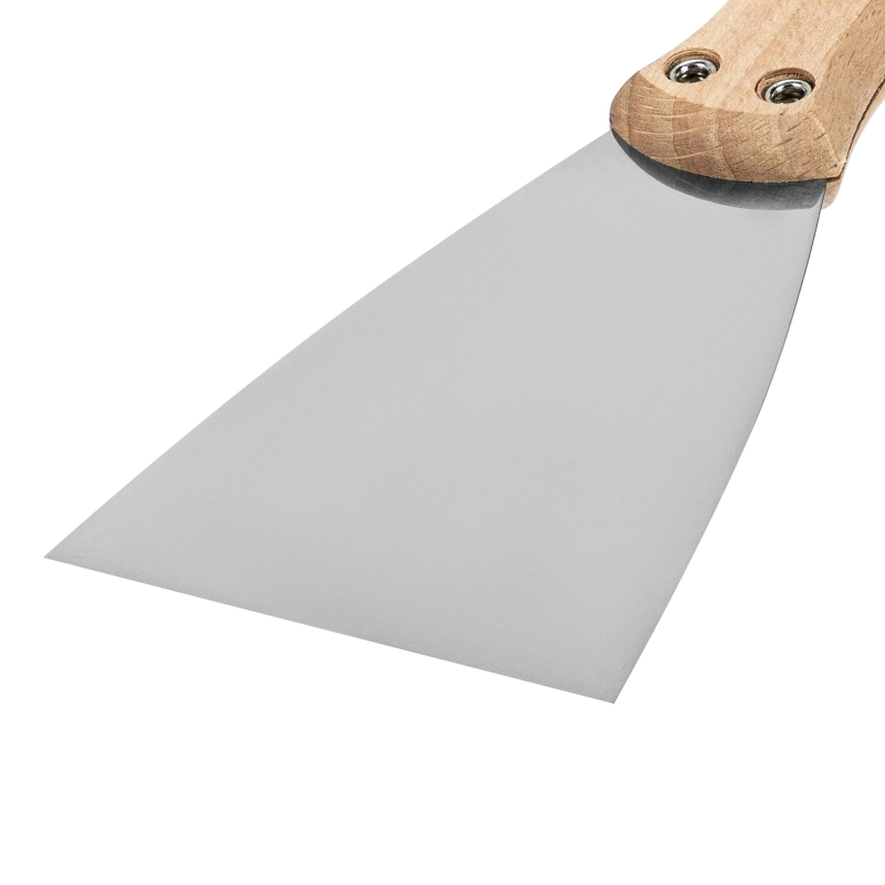 Шпательная лопатка из нержавеющей стали, 80 мм, буковая рукоятка, EFP Matrix (85615)