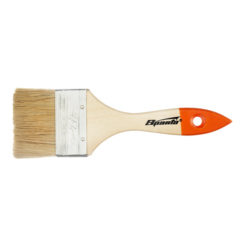 Кисть плоская Slimline 2.5" (63 мм) натуральная щетина, деревянная ручка Sparta (824355)