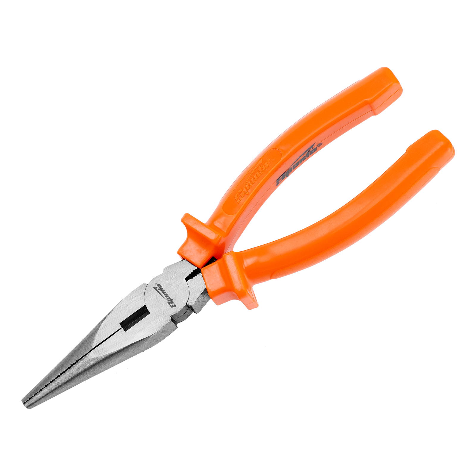 Длинногубцы прямые Classic, 180 мм, шлифованные, пластмассовые рукоятки Sparta (17159)