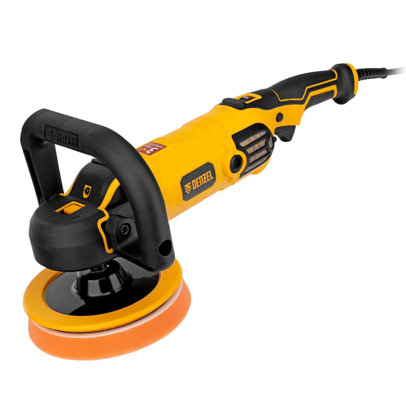 Машина полировальная CP-180, 1400 Вт, 180 мм, 0-3000 об/мин Denzel (27701)