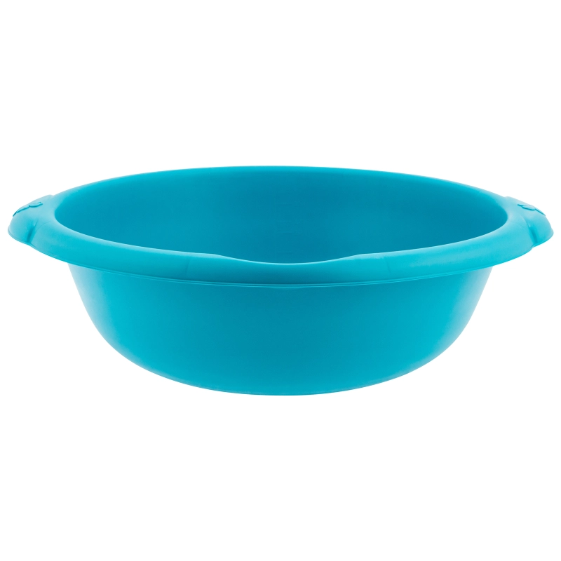 Таз пластмассовый круглый 18 л, бирюзовый, Home Palisad (929865)