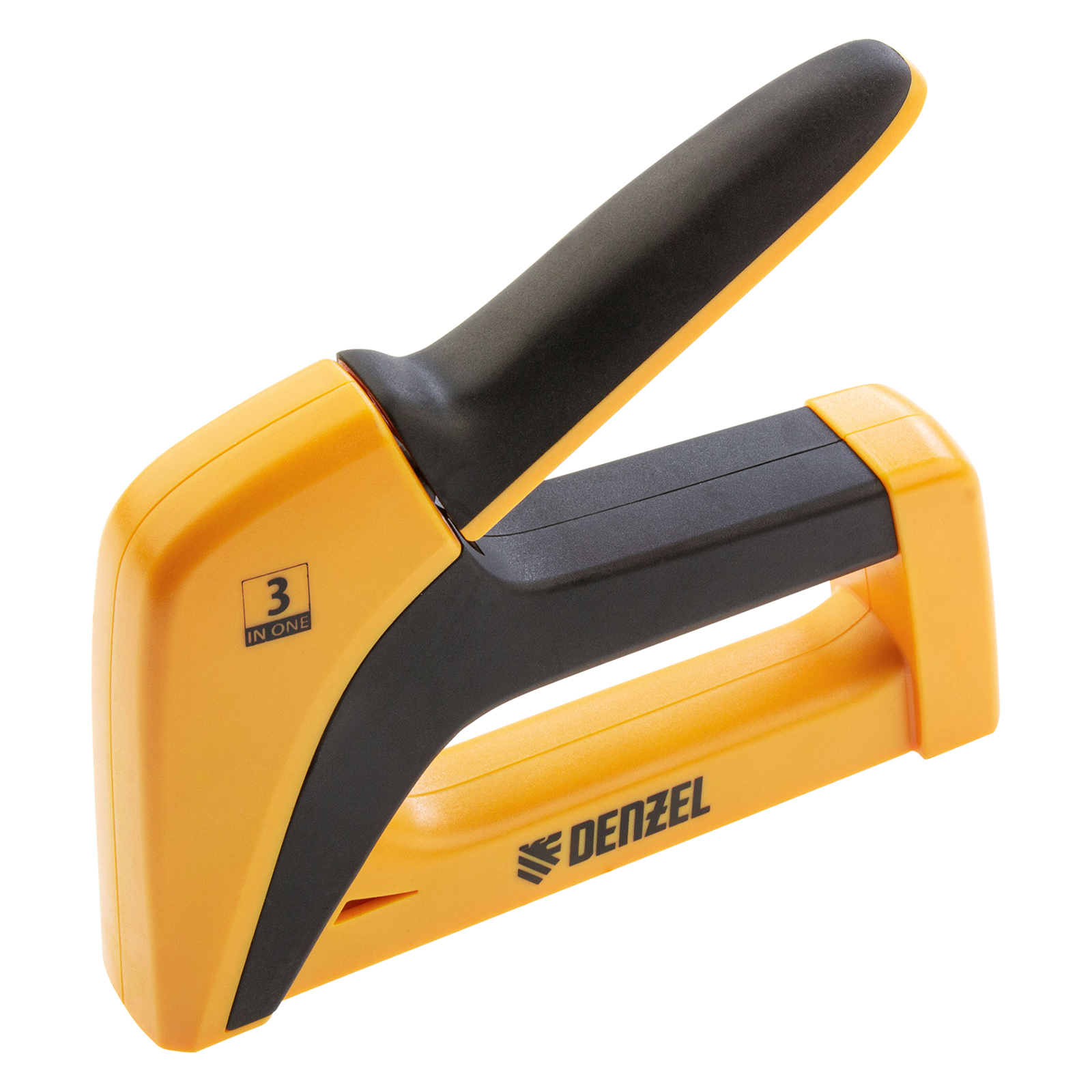 Степлер мебельный, пластиковый корпус, тип скобы: 13, 53, 300, 6-14 мм, Denzel (40210)