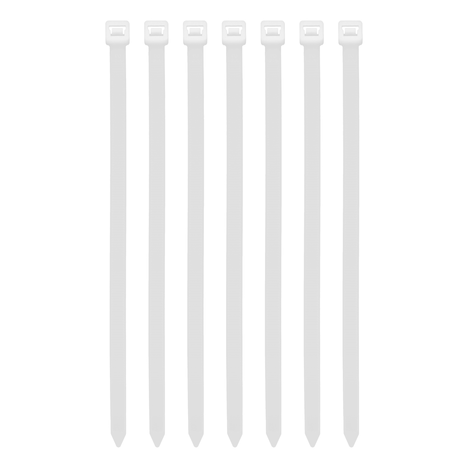 Хомуты, 200 х 8 мм, пластиковые, белые, 100 шт Сибртех (45558)