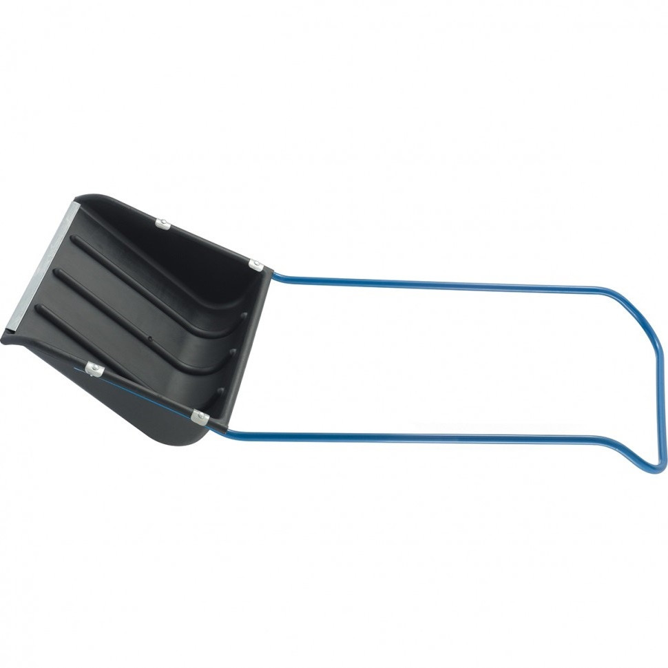 Движок для уборки снега пластиковый, 600 х 475 х 1335 мм, стальная рукоятка, Сибртех (61592)