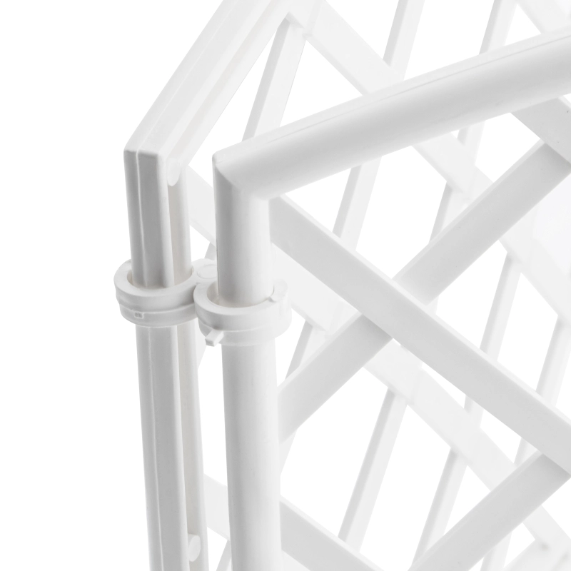 Забор декоративный "Сетка", 24 х 320 см, белый, Palisad (65021)