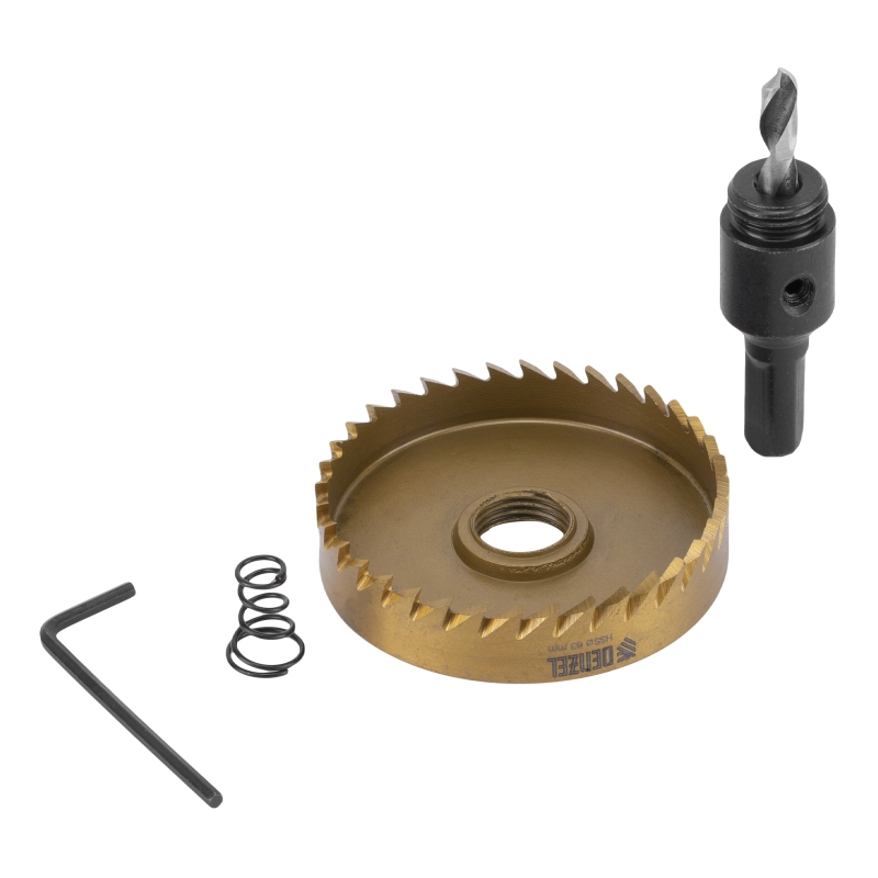 Коронка по металлу HSS, 63 мм, нитридтитановое покрытие Denzel (724120)
