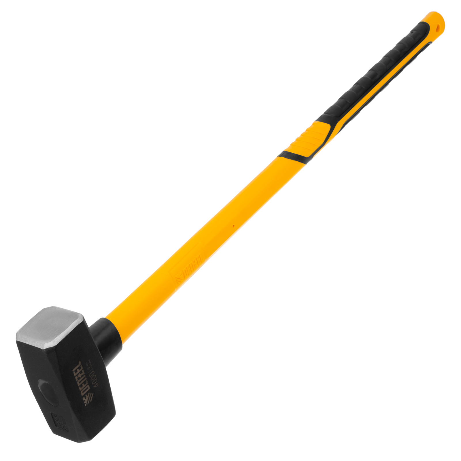 Кувалда 4000 г, кованая, фибергласовая  рукоятка c TPR покрытием, 880 мм Denzel (11023)