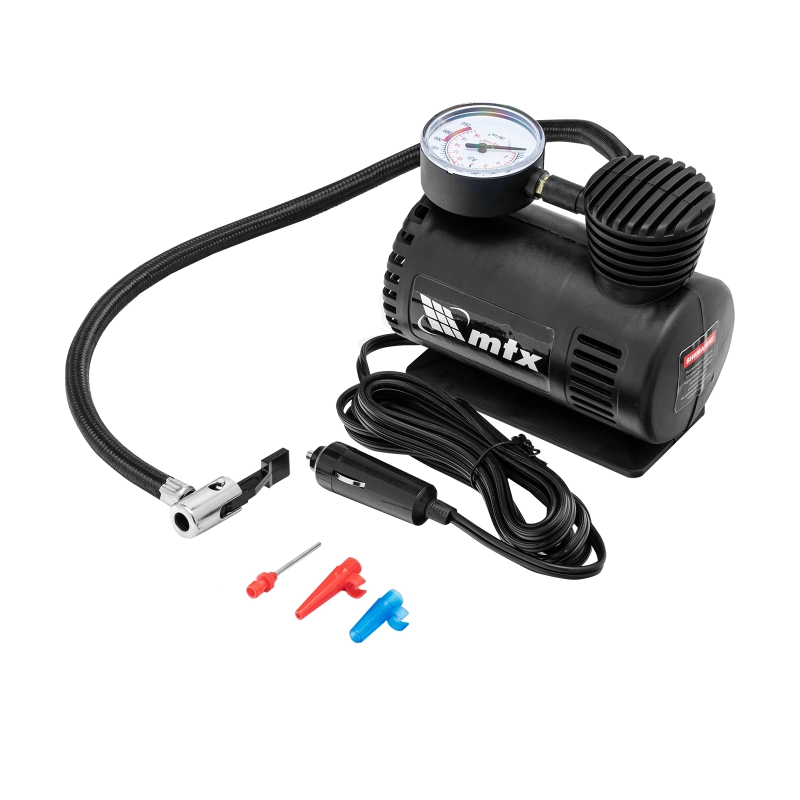 Компрессор автомобильный С-12, 12 В, 17 атм., 12 л/мин// MTX (58100)