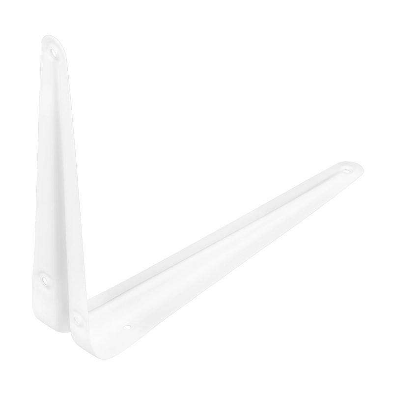 Кронштейн угловой с ребром, 175 х 225 мм, белый Сибртех (94016)
