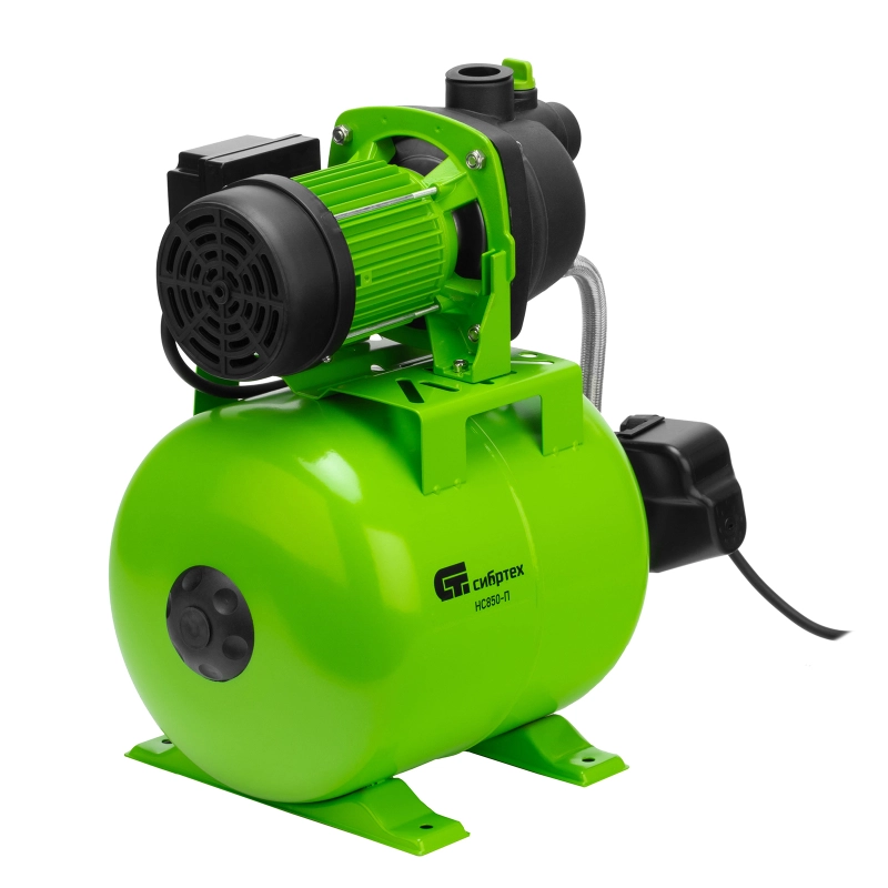 Насосная станция НС850-П, 850 Вт, напор 42 м, 3500 л/ч, ресивер 19 л Сибртех (97248)