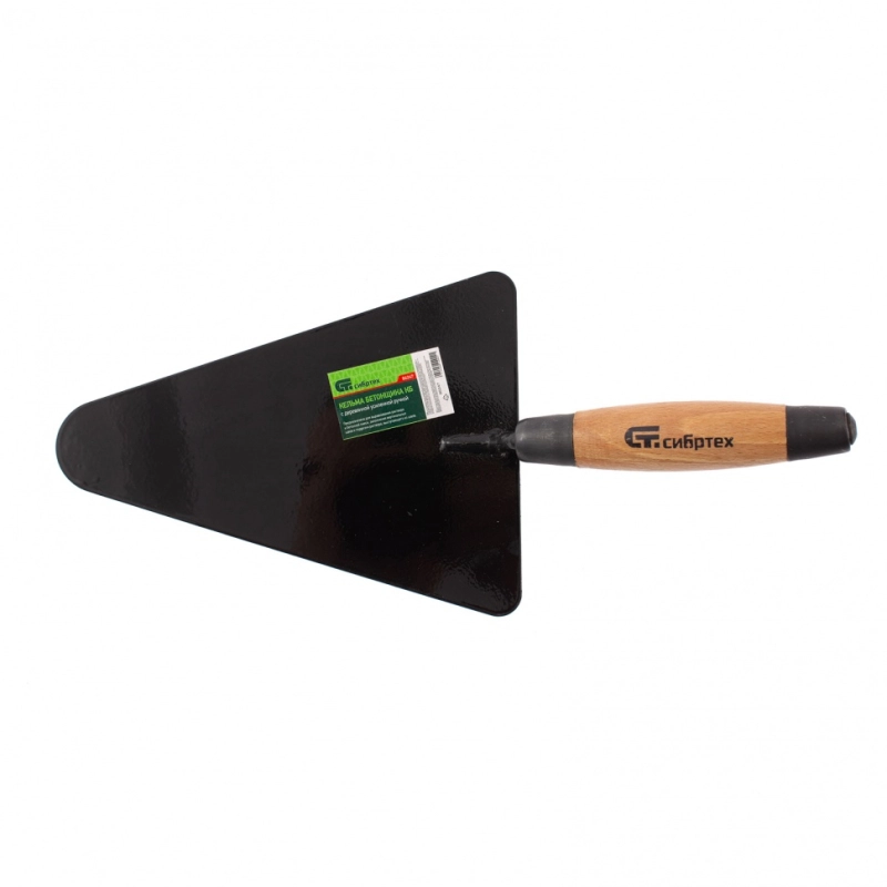 Кельма бетонщика стальная, деревянная усиленная ручка Сибртех (86247)
