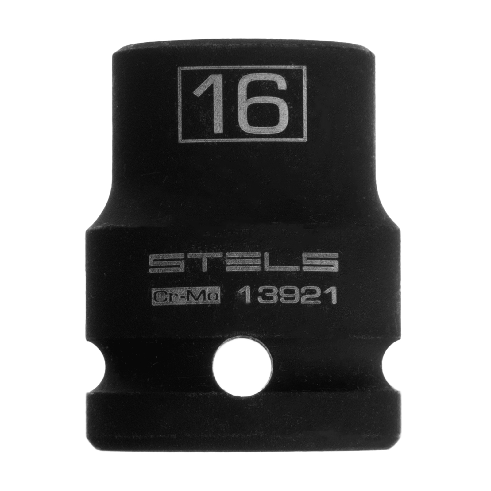 Головка ударная шестигранная, 16 мм, 1/2, CrMo Stels (13921)
