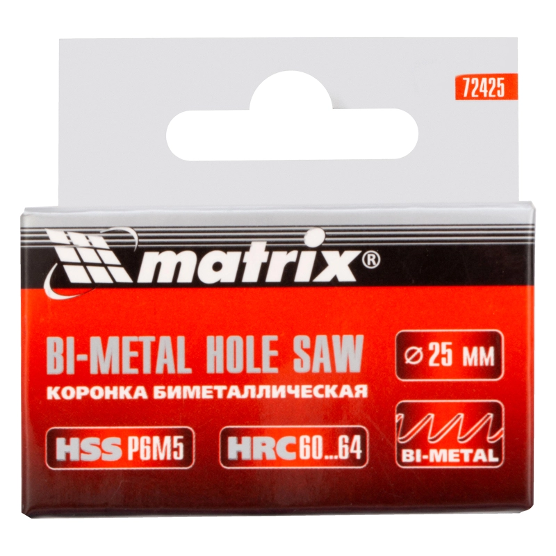 Коронка Bimetal, 25 мм Matrix (72425)