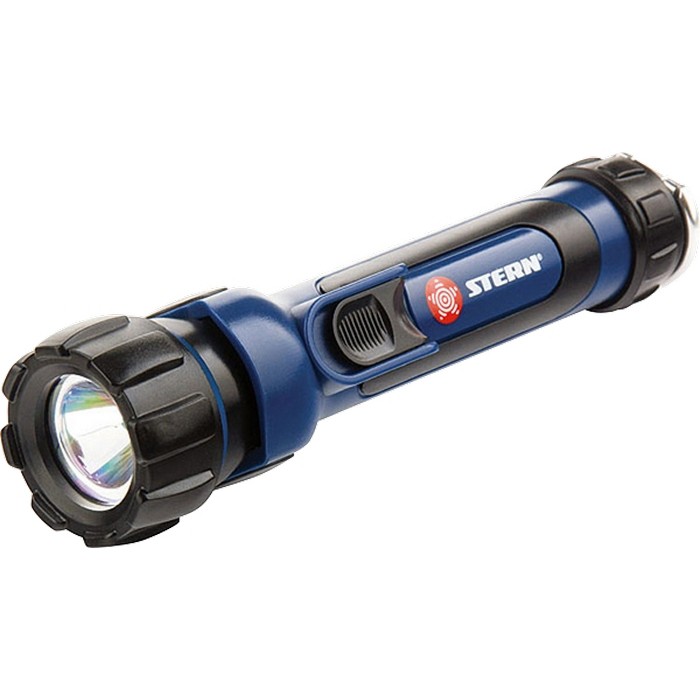 Фонарик светодиодный, противоударный, влагозащищенный, 1 яркий Led, 2 х АА Stern (90520)