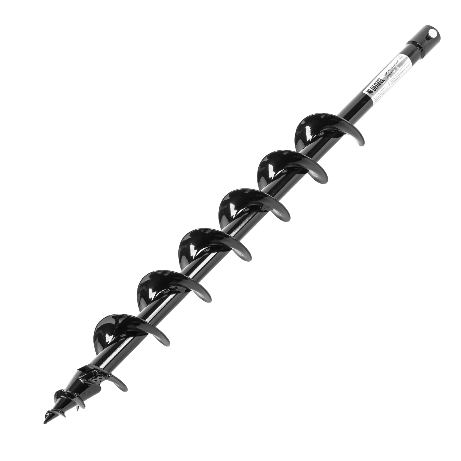 Шнек для грунта ER-80, диаметр 80 мм, длина 800 мм,соединение 20 мм, съемный нож Denzel (56005)