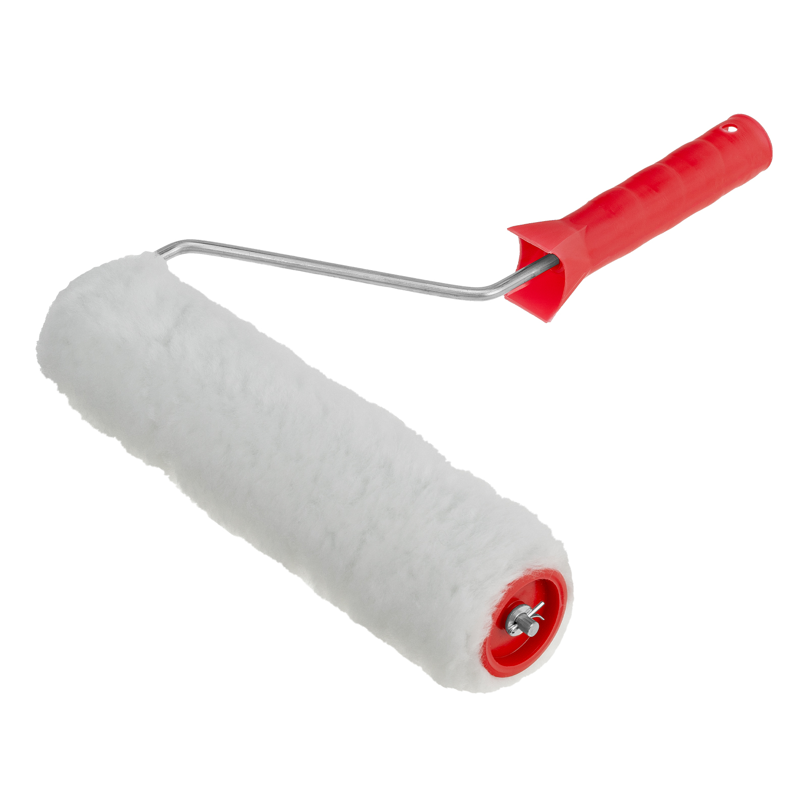 Валик "Искусственный мех", в сборе, 250 мм, D 48 мм, D ручки 6 мм, крепление шплинтом Сибртех (80154)