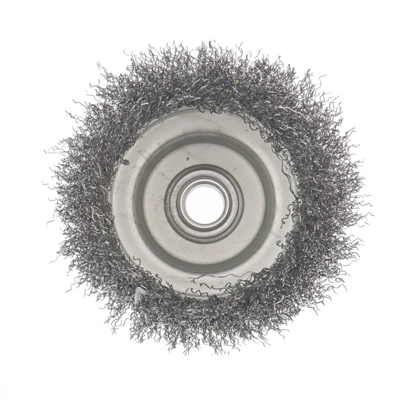 Щетка для УШМ, 100 мм, М14, "чашка", витая проволока Сибртех (746057)