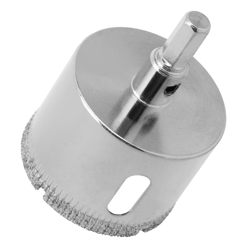 Сверло по керамической плитке и стеклу, 40 х 55 мм, шестигранный хвостовик, с центрующим сверлом Сибртех (72720)