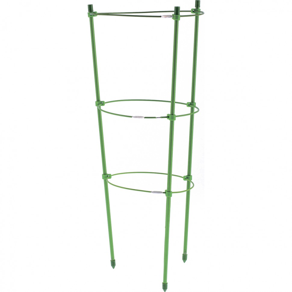 Поддержка для растений круглая H 60 см, металл в пластике, 3 кольца Palisad (644015)