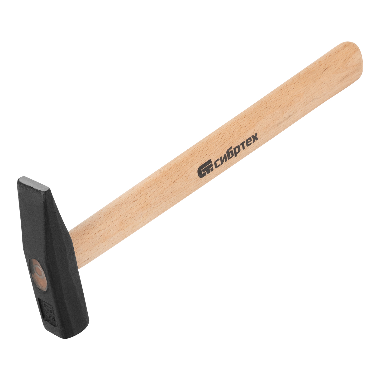 Молоток слесарный, 400 г, квадратный боек, деревянная рукоятка Сибртех (10216)