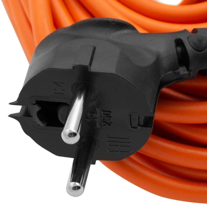 Удлинитель-шнур силовой 10 м, 16А, тип УХ16, ПВС, 1 розетка без заземления Сибртех (95821)